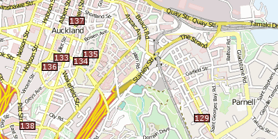 Parnell Road Stadtplan