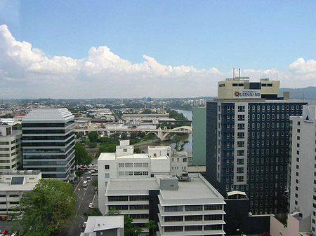 Luftnahme von Brisbane Foto 