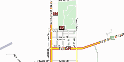 Invercargill Stadtplan