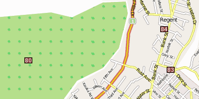 Stadtplan Whangarei Neuseeland